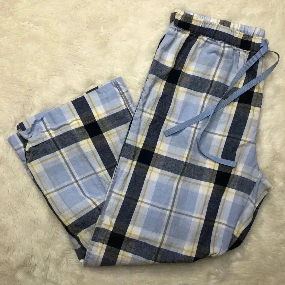 Joe Fresh Capri Pajama Pants Blue & White Size XS